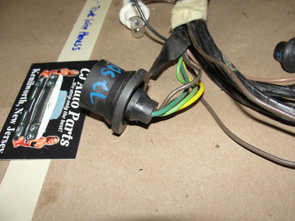 OEM 1971 1972 Cadillac Deville Eldorado Fleetwood TRUNK TAIL LIGHT GAS TANK WIRE HARNESS CONNECTORS - Image 3
