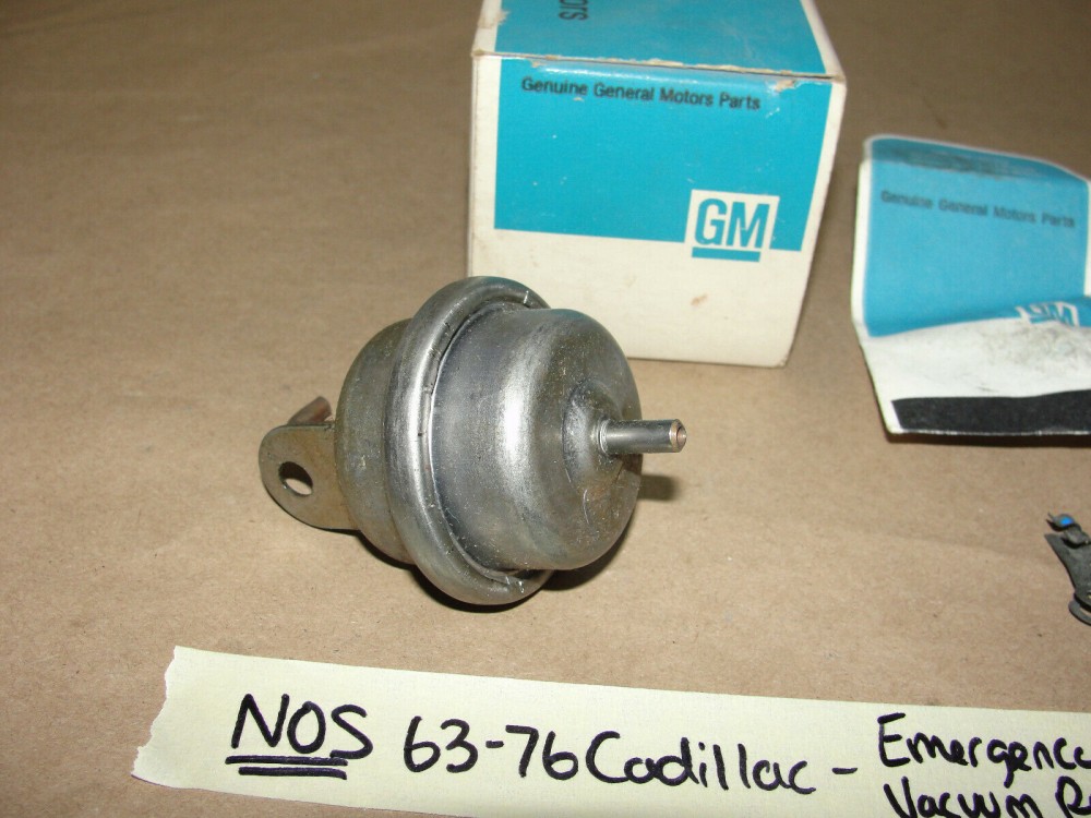 NOS GM 1963 1964 1965 1966 1967 1968 1969 1970 1971 1972 1973 1974 1975 1976 CADILLAC DEVILLE FLEETWOOD ELDORADO CALAIS EMERGENCY PARKING BRAKE VACUUM RELEASE DIAPHRAGM - Image 3