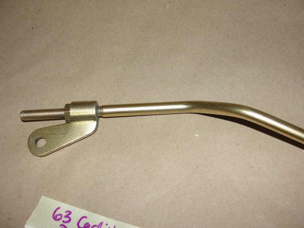 OEM 1963 Cadillac Deville Eldorado Fleetwood 390 Engine STEERING COLUMN TO TRANSMISSION SHIFTER LINKAGE ROD #1479380, #1477214 - Image 3