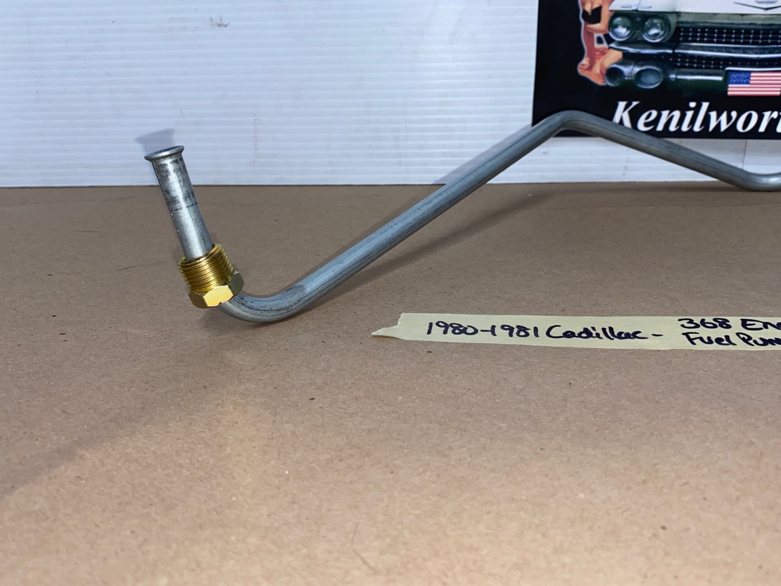 NEW 1980-1981 CADILLAC DEVILLE FLEETWOOD RWD 368 ENGINE FUEL PUMP TO CARBURETOR STEEL LINE 3/8" - Image 3
