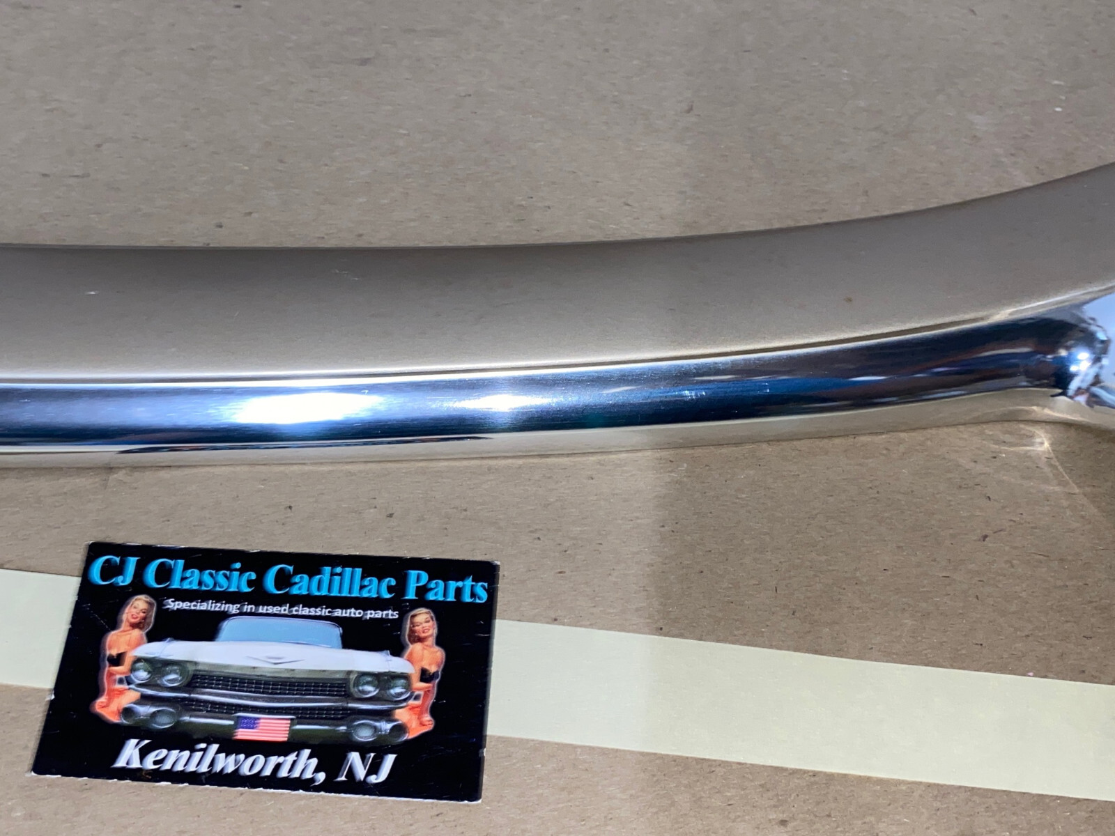 OEM 61 Cadillac Deville HardTop LEFT INTERIOR FRONT WINDSHIELD A PILLAR MOLDING TRIM #4815623 - Image 3