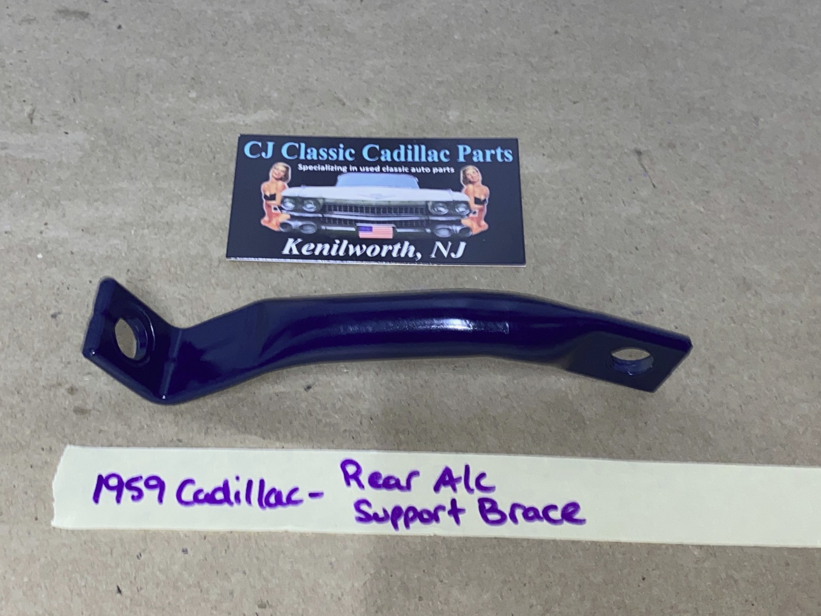RESTORED 1959 1960 Cadillac REAR A/C COMPRESSOR SUPPORT BRACE BRACKET #1473755 - Image 3