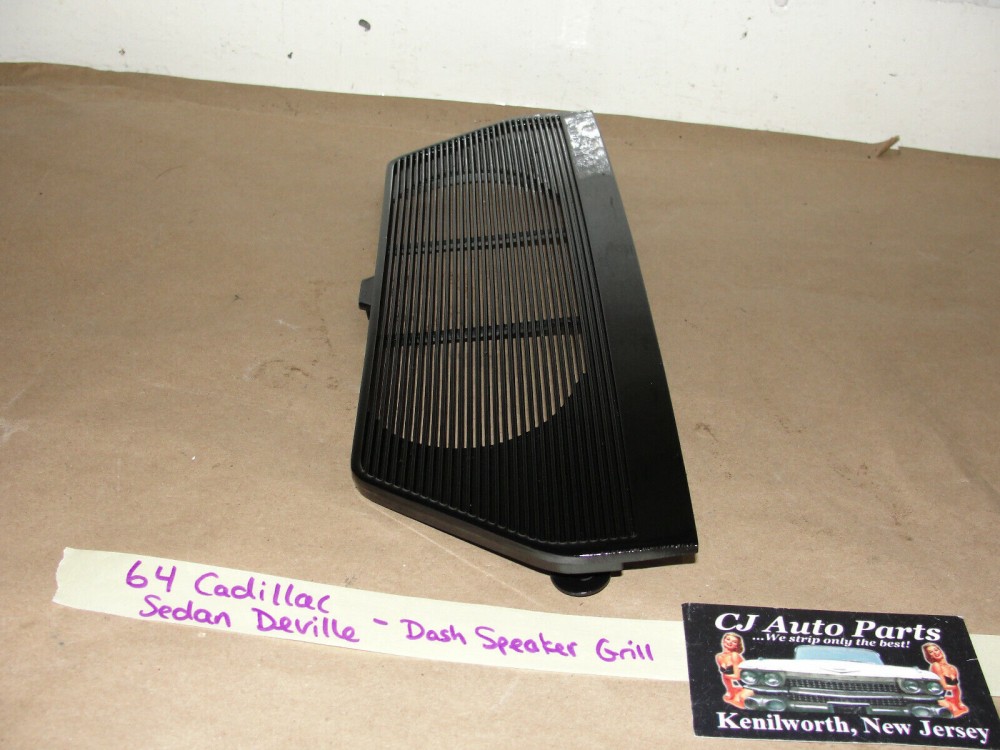 OEM 1963 1964 Cadillac Deville Eldorado Fleetwood DASH SPEAKER GRILL COVER TRIM BLACK #1479040 - Image 3