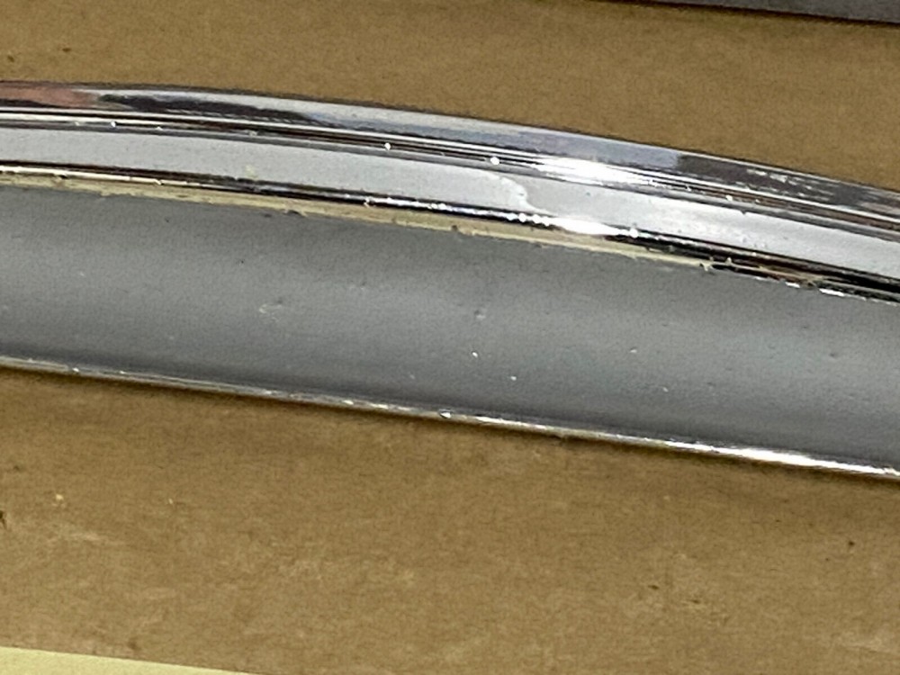 OEM 1960 Cadillac Deville INTERIOR DOOR PULL HANDLE WITH BACK PLATE ESCUTCHEON TRIM #4780949/#4780948 - Image 3