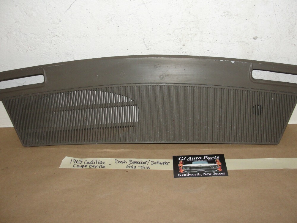 OEM 1965 Cadillac Deville Eldorado Fleetwood Calais DASH FRONT SPEAKER DEFROSTER GRILL TRIM COVER #1482909 - Image 3
