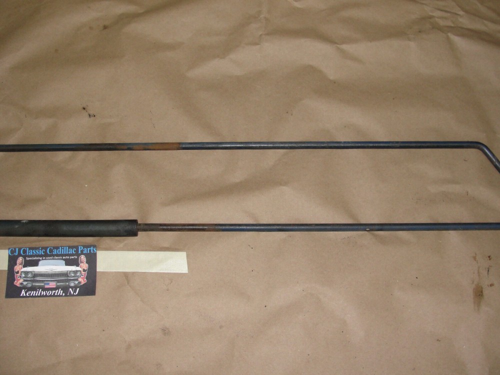OEM 1973 1974 1975 1976 Cadillac Eldorado Convertible TRUNK LID HINGE SUPPORT TENSION TORSION RODS #9623169 RH, #9623170 LH - Image 4