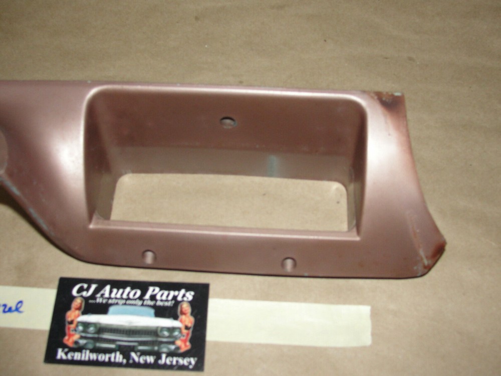 OEM 1960 Cadillac Deville Eldorado 1960 1961 1962 Series 75 Fleetwood FLAT TOP LOWER DASH ABOVE COLUMN CLIMATE CONTROL BEZEL TRIM #3511864 - Image 4