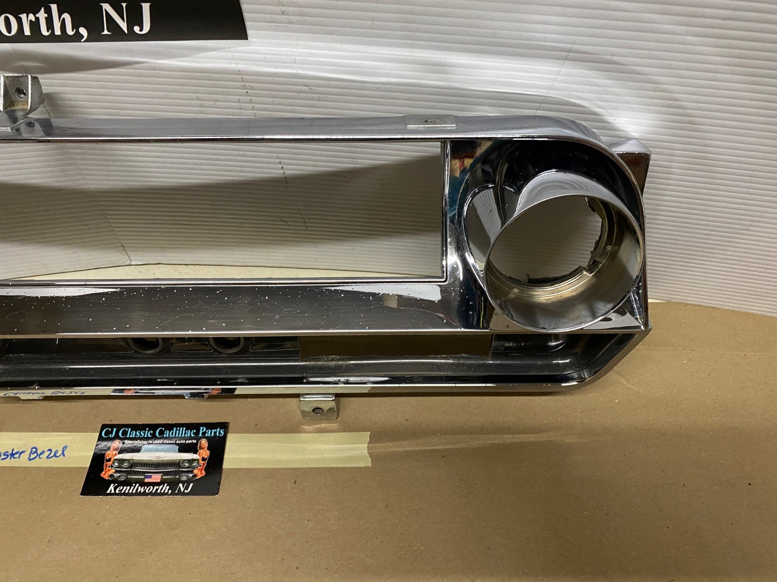 OEM 1963 1964 Cadillac Deville Eldorado Fleetwood CHROME DASH SPEEDOMETER INSTRUMENT CLUSTER BEZEL TRIM #1480814/#1479554 - Image 18