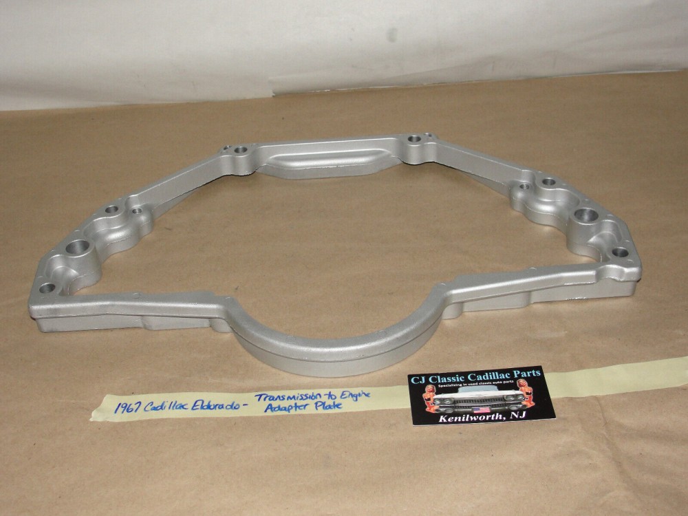 OEM 1967 Cadillac Eldorado 429 ENGINE TO THM425 TRANSMISSION ADAPTER SPACER PLATE #1485913 - Image 4