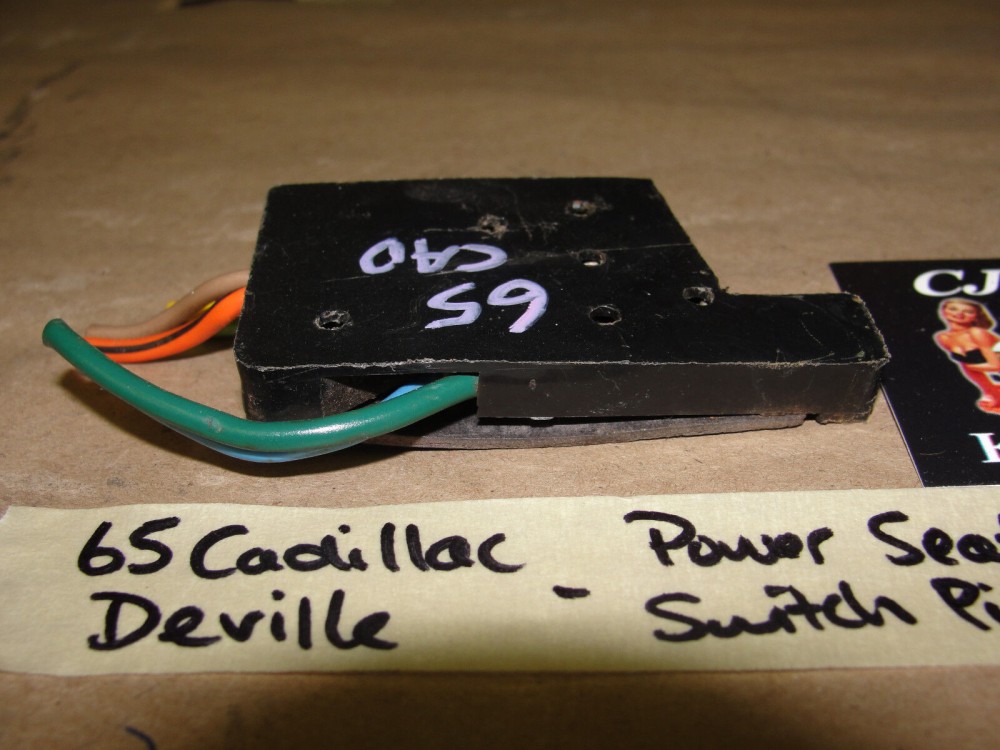 OEM 1965 Cadillac Deville Eldorado Calais Fleetwood 4 WAY POWER SEAT SWITCH WIRE HARNESS PIGTAIL CONNECTOR - Image 4