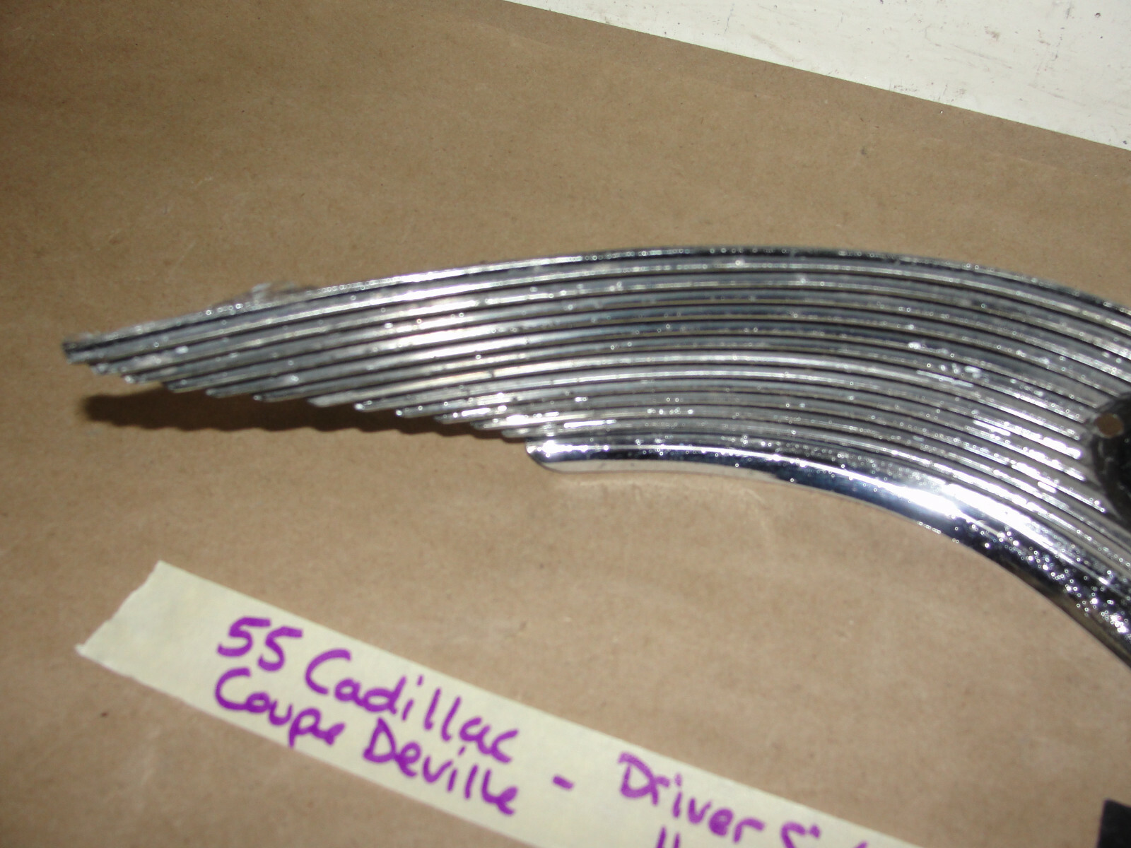 OEM 1955 Cadillac Deville Eldorado Fleetwood LEFT DRIVER SIDE DASH HEADLIGHT SWITCH BEZEL TRIM - Image 4