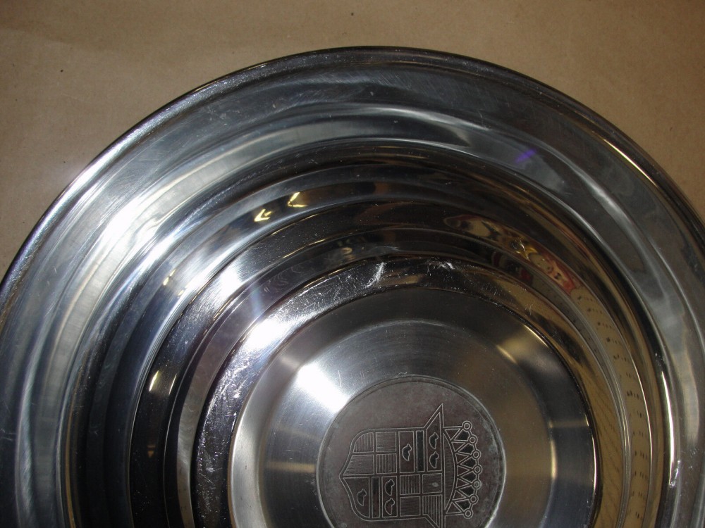 OEM 1954 1955 Cadillac Deville Eldorado Fleetwood 15" HUB CAP HUBCAP WHEEL COVER WITH CREST EMBLEM #0004 - Image 4