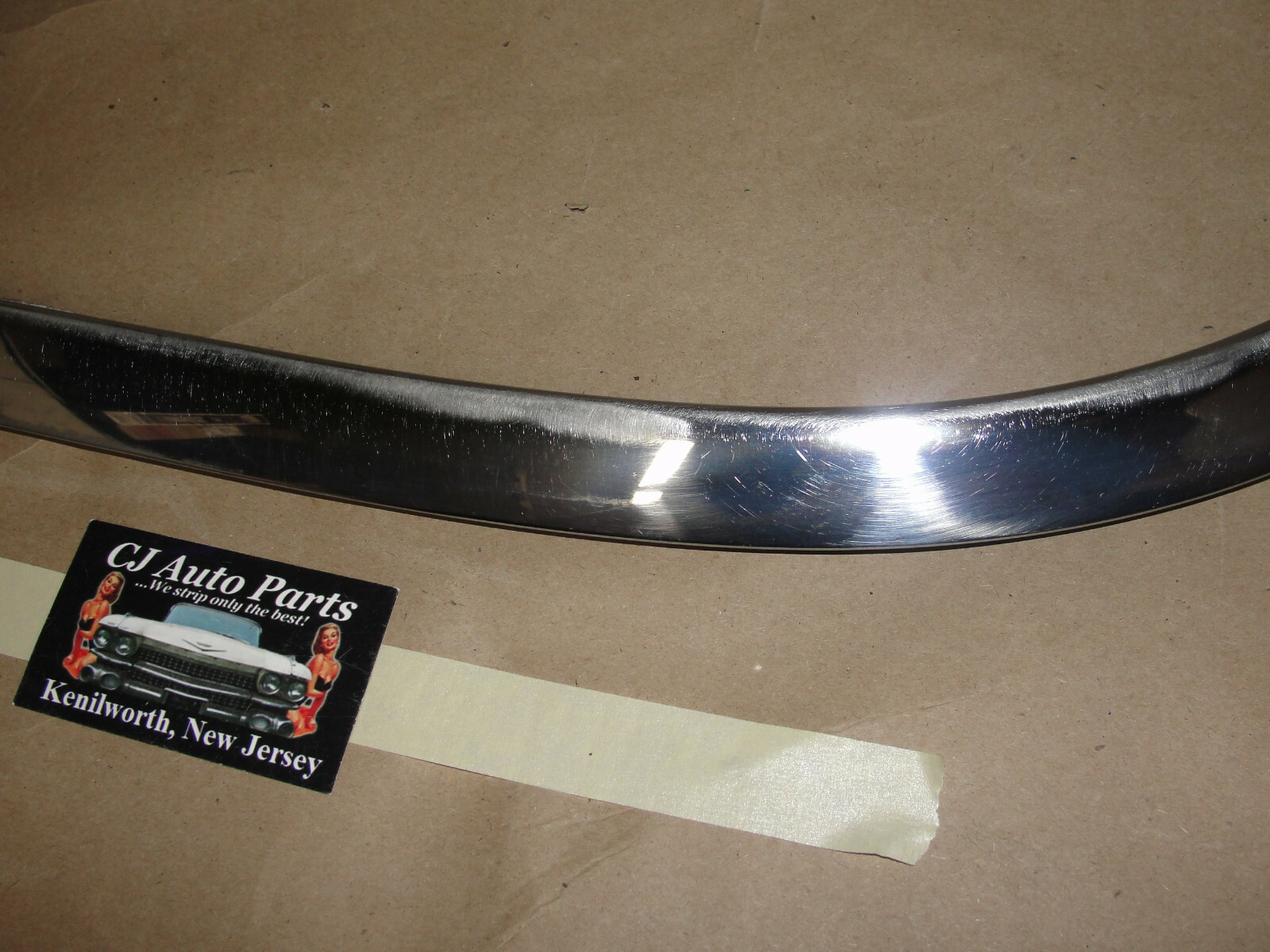 OEM 1959 1960 Cadillac Deville Flat Top 4 Door 4 Window RIGHT CENTER REAR ROOF PANEL UPPER MOLDING TRIM #4757526 - Image 4