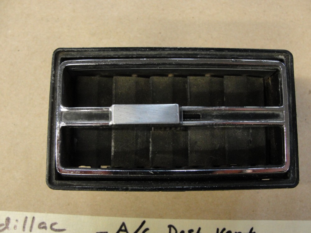 OEM 1967 Cadillac Deville Eldorado Calais Fleetwood CHROME INTERIOR DASH AC HEATER SIDE VENT DUCT #1489138 - Image 4