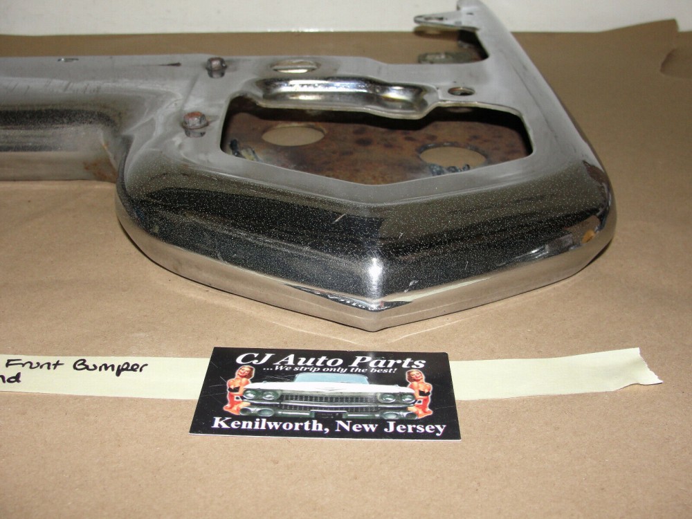 OEM 1965 Cadillac Deville Eldorado Fleetwood Calais LEFT DRIVER SIDE FRONT BUMPER UPPER END #35113312 - Image 4