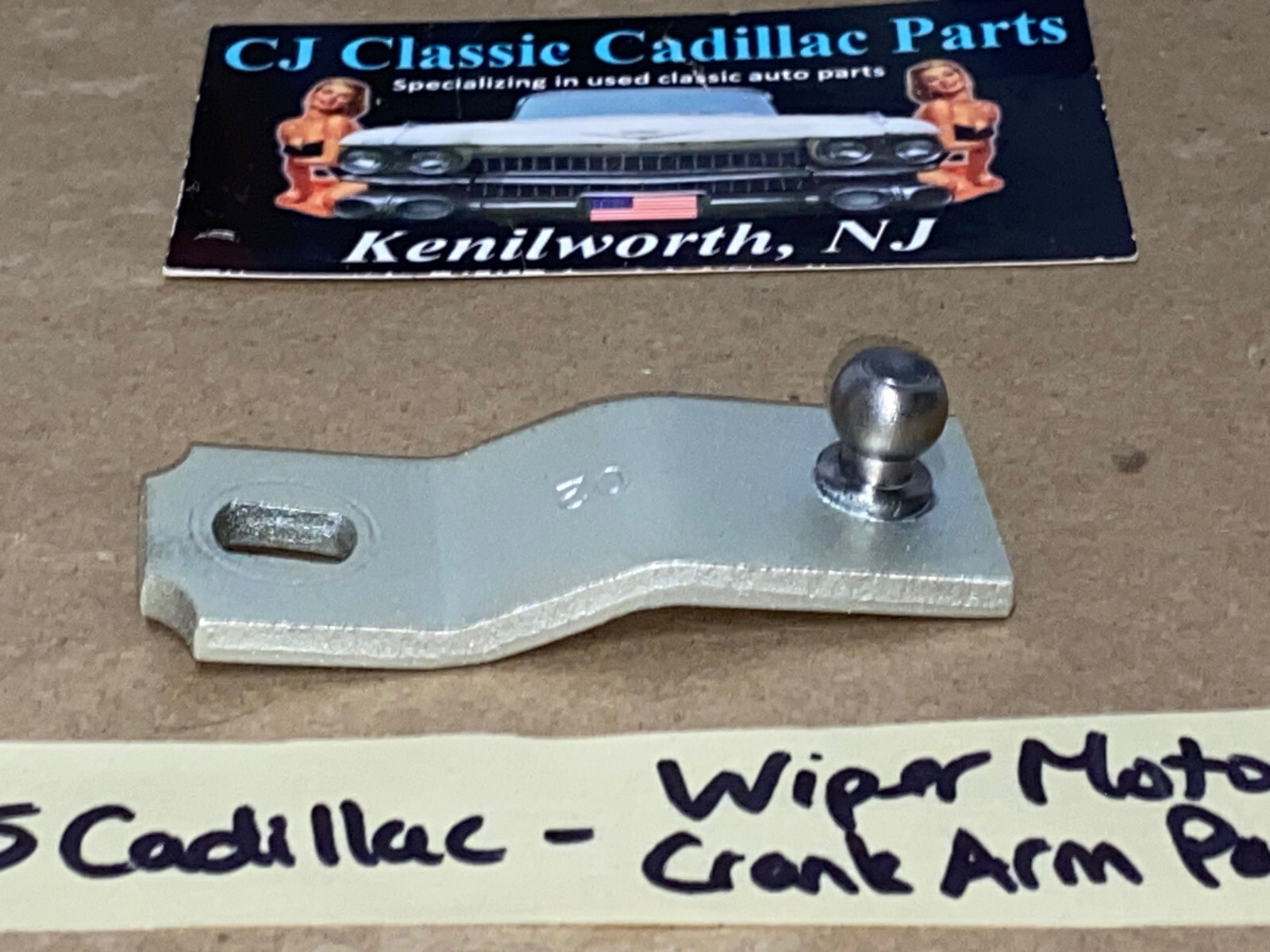 OEM 1965 1966 Cadillac Deville Eldorado Fleetwood Calais WINDSHIELD WIPER MOTOR CRANK ARM PAWL TO WIPER TRANS #4914701 - Image 3