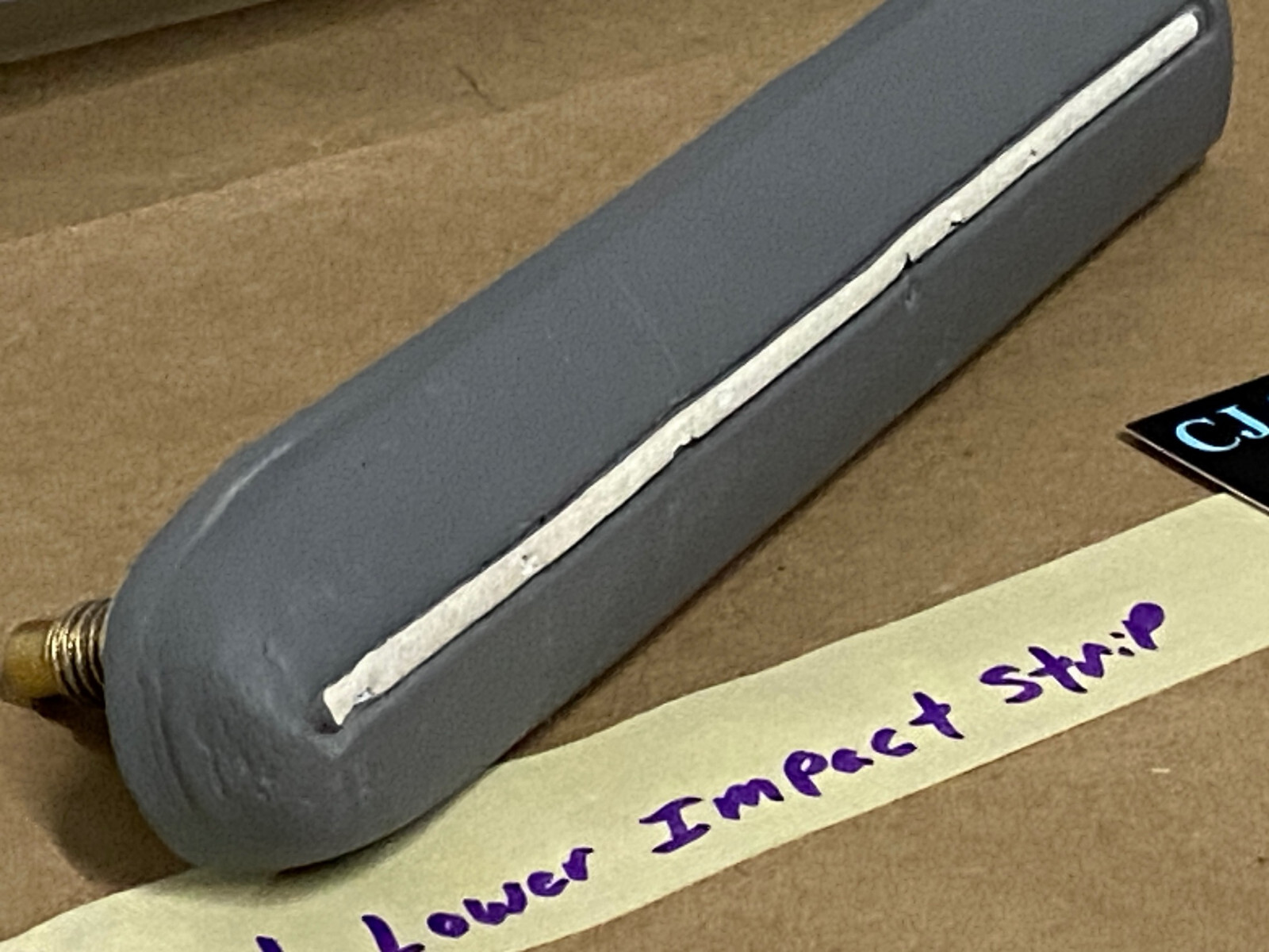 OEM 1975 1976 1977 1978 CADILLAC ELDORADO FRONT BUMPER END LOWER IMPACT STRIP CUSHION #1605345 - Image 4