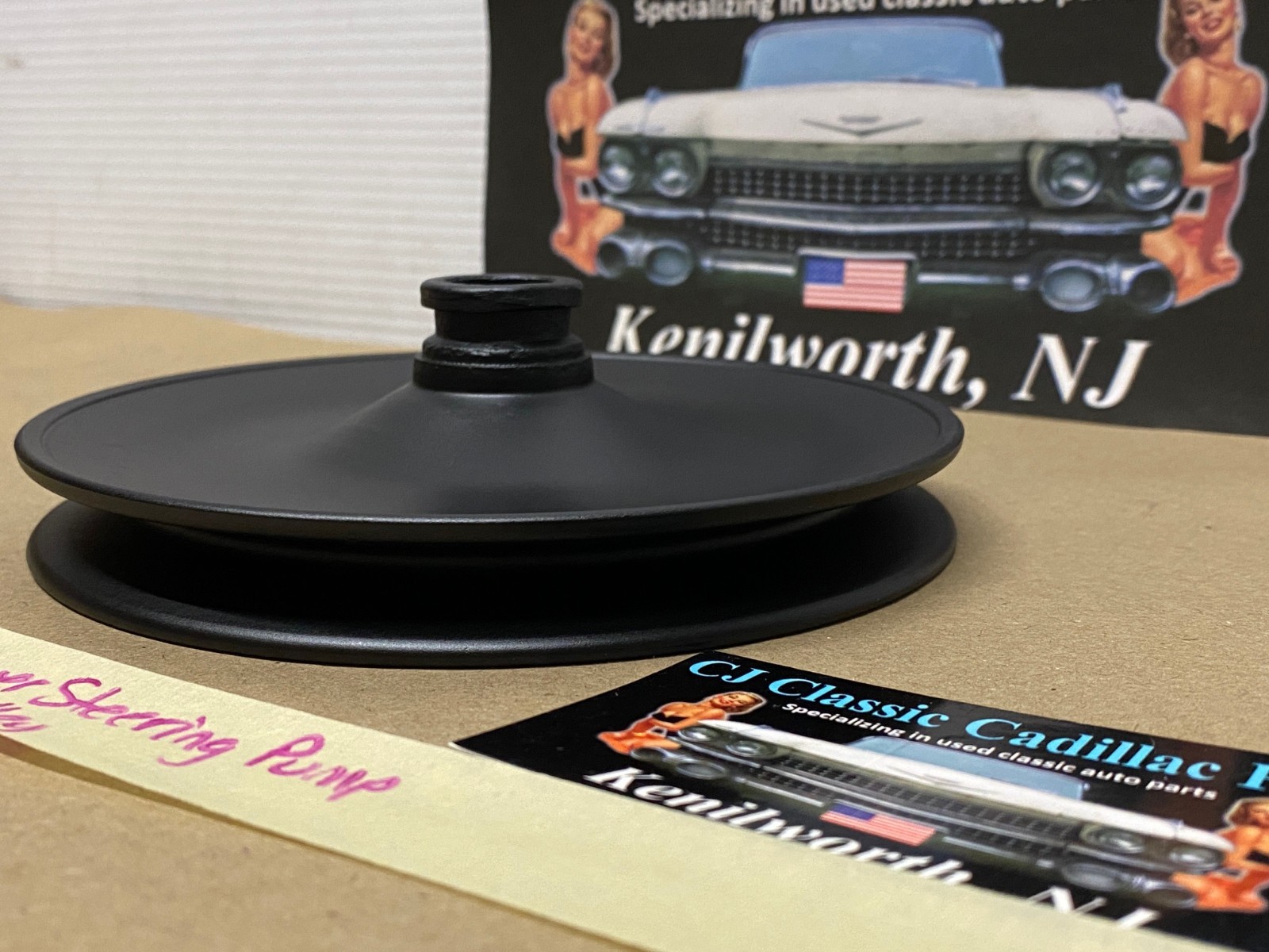 RESTORED 1975 1976 1977 1978 1979 1980 Cadillac Eldorado Deville Fleetwood 368/425/500 Engine POWER STEERING PUMP PULLEY SINGLE GROOVE #1605379 - Image 7
