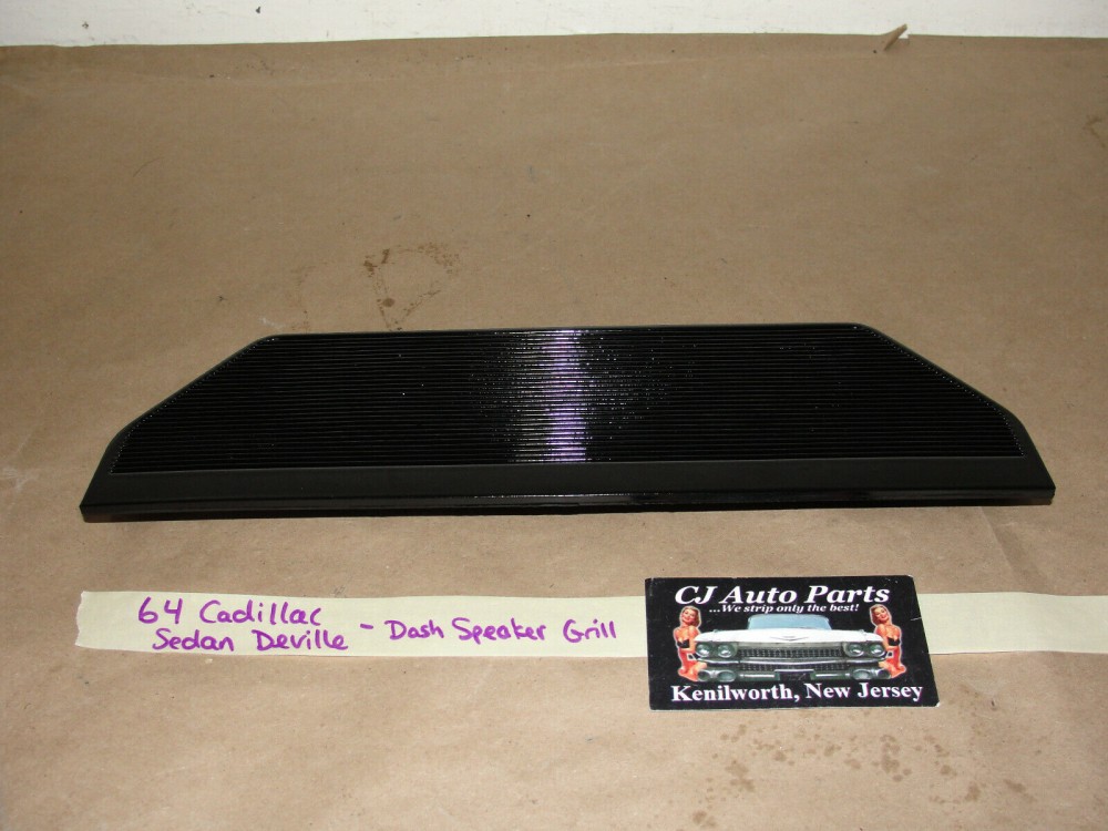 OEM 1963 1964 Cadillac Deville Eldorado Fleetwood DASH SPEAKER GRILL COVER TRIM BLACK #1479040 - Image 4