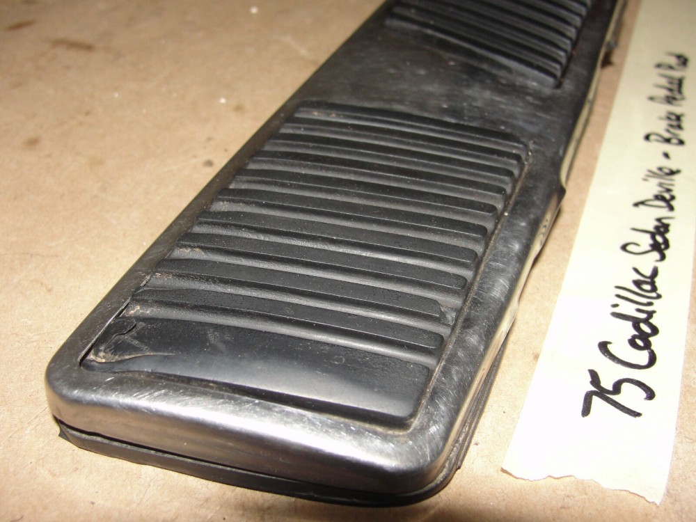 OEM 1971 1972 1973 1974 1975 1976 Cadillac Deville Calais Fleetwood 1971 1972 1973 1974 1975 1976 1977 1978 Eldorado BRAKE PEDAL PAD WITH CHROME TRIM #1602495/#3515201 - Image 4