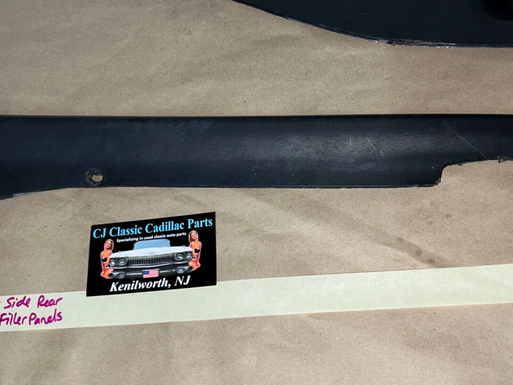 OEM 1970 Cadillac Eldorado RIGHT & LEFT REAR TRUNK TO BUMPER FILLERS PANELS TRIM COVER - Image 4