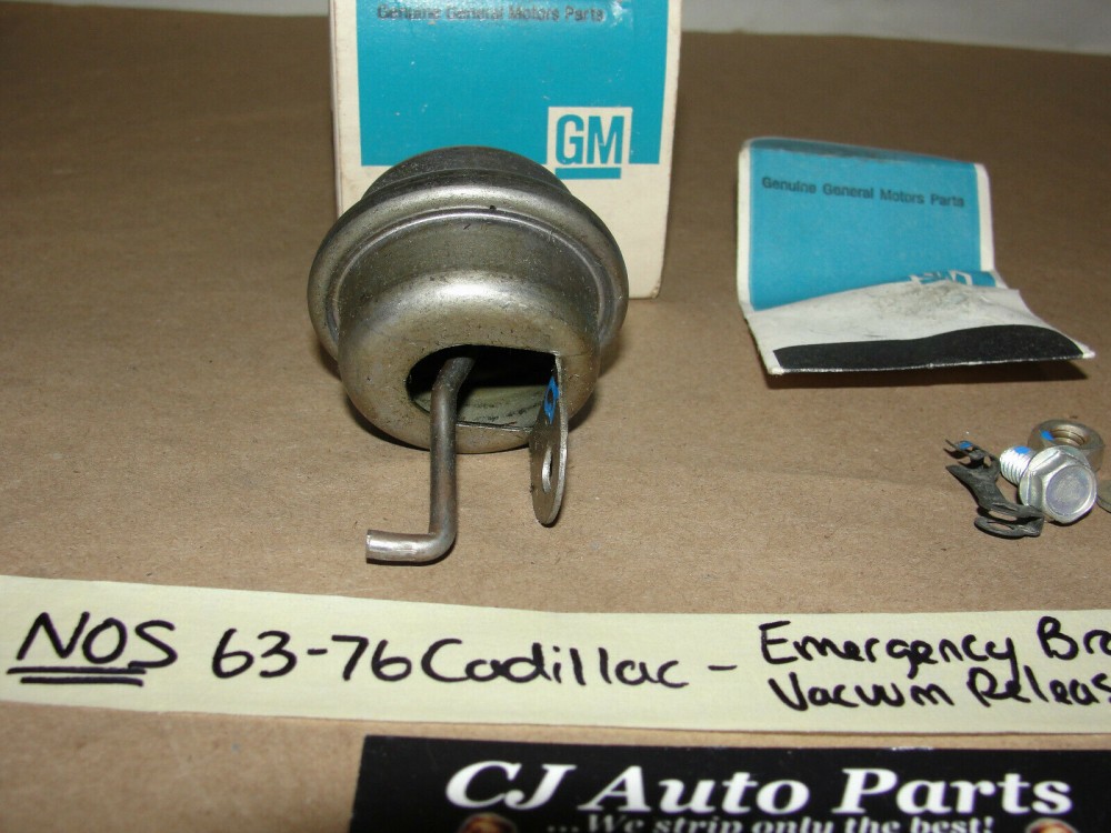NOS GM 1963 1964 1965 1966 1967 1968 1969 1970 1971 1972 1973 1974 1975 1976 CADILLAC DEVILLE FLEETWOOD ELDORADO CALAIS EMERGENCY PARKING BRAKE VACUUM RELEASE DIAPHRAGM - Image 4