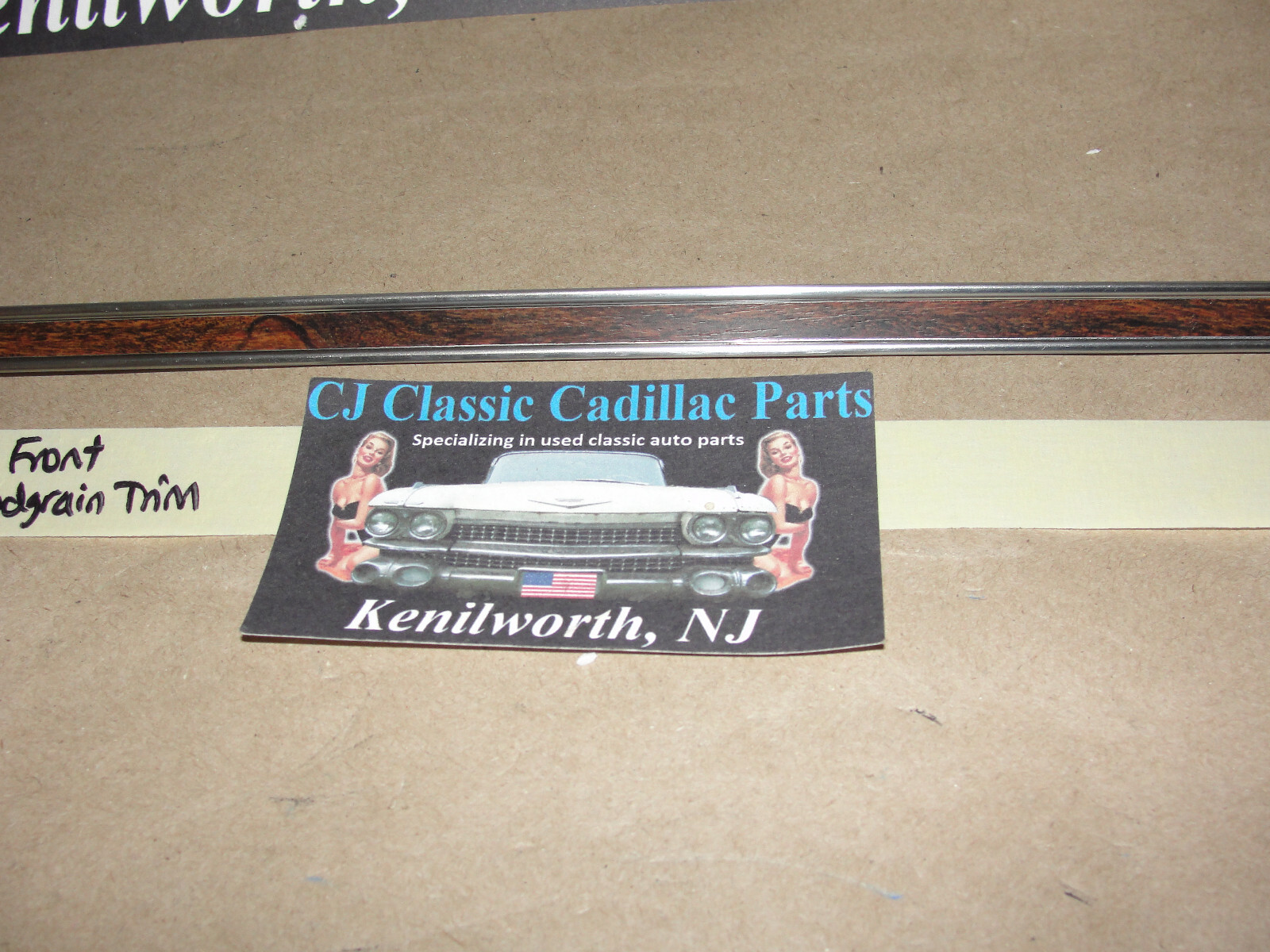 OEM 1972 1973 1974 1975 1976 Cadillac Eldorado 2DR RIGHT PASS SIDE FRONT DOOR PANEL CENTER MOLDING TRIM - Image 4