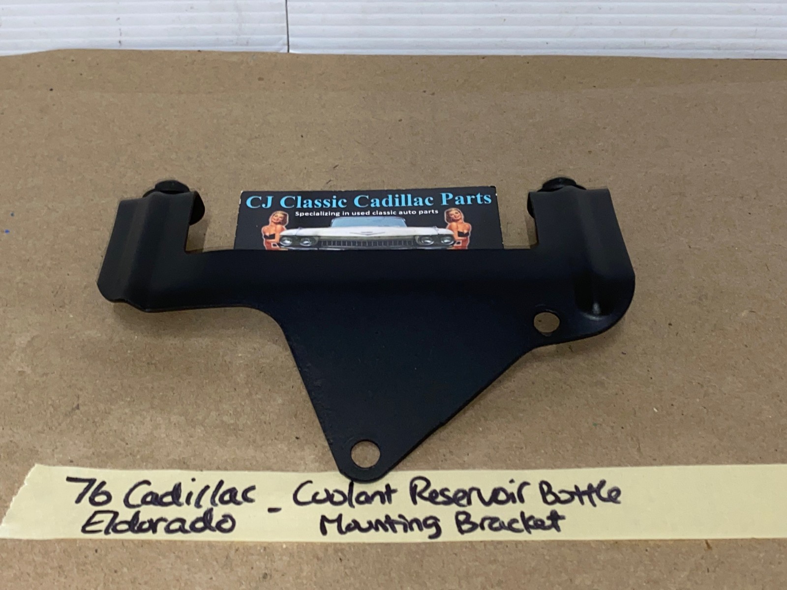 RESTORED 1974 1975 1976 Cadillac Deville Fleetwood Calais Commercial Chassis 1974 1975 1976 1977 Eldorado RADIATOR COOLANT OVERFLOW RESERVOIR BOTTLE MOUNTING BRACKET #1603756 - Image 8