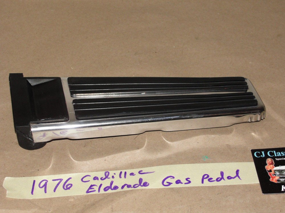 OEM 1971 1972 1973 1974 1975 1976 Cadillac Eldorado ACCELERATOR GAS PEDAL PAD WITH CHROME TRIM #412763 - Image 3