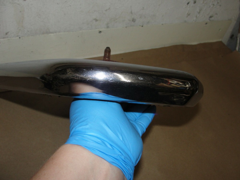 OEM 1966 Cadillac Deville Eldorado Calais Fleetwood RIGHT PASSENGER SIDE UPPER FRONT BUMPER END #3513679 - Image 4