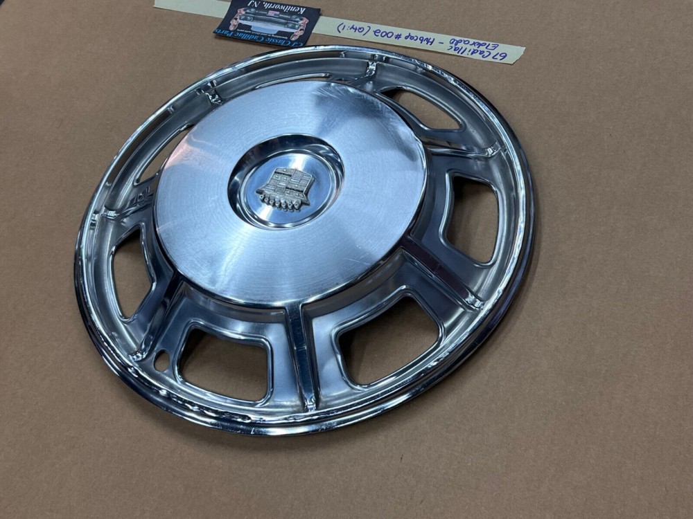 OEM 1967 1968 Cadillac Eldorado HUBCAP HUB CAP WHEEL COVER #002 - Image 4