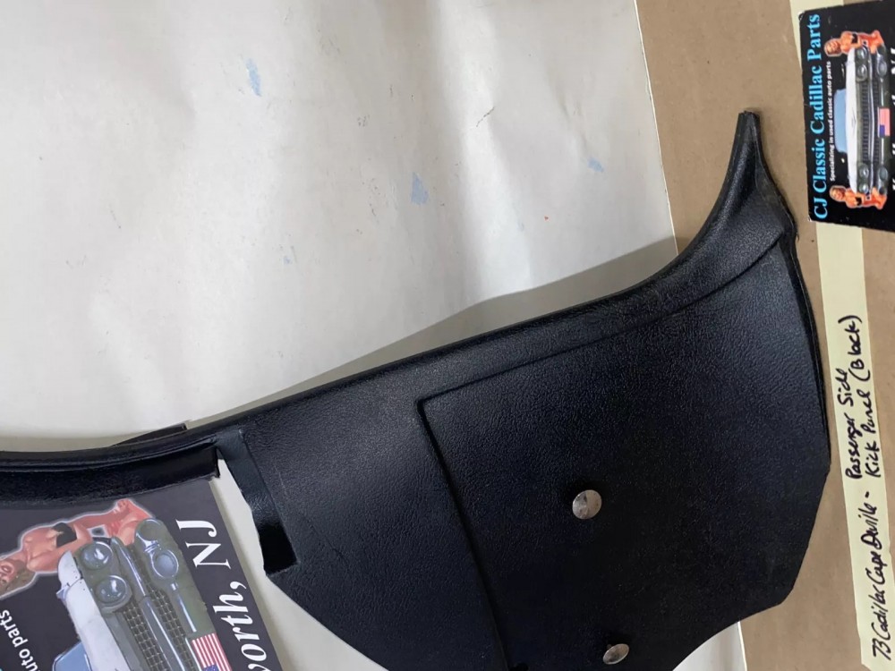 OEM 1971 1972 1973 1974 1975 1976 Cadillac Deville Eldorado Fleetwood Calais RIGHT PASSENGER SIDE LOWER KICK PANEL TRIM - BLACK #9826586 - Image 5