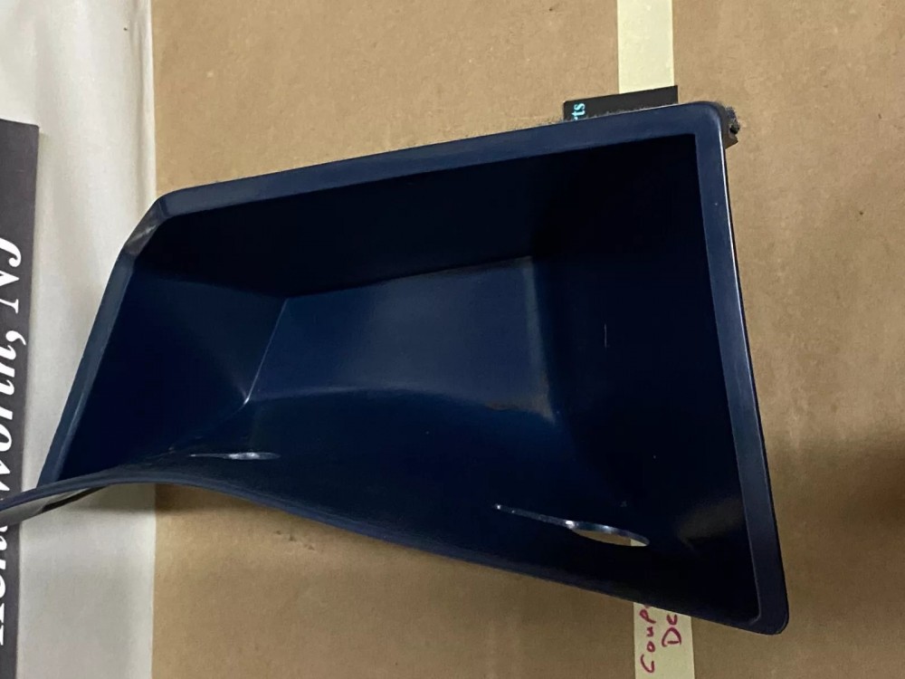 OEM 1971 1972 1973 1974 1975 1976 Cadillac Deville Eldorado Fleetwood Calais RIGHT PASSENGER SIDE KICK PANEL WASTE BASKET TRASH CAN BLUE - Image 5