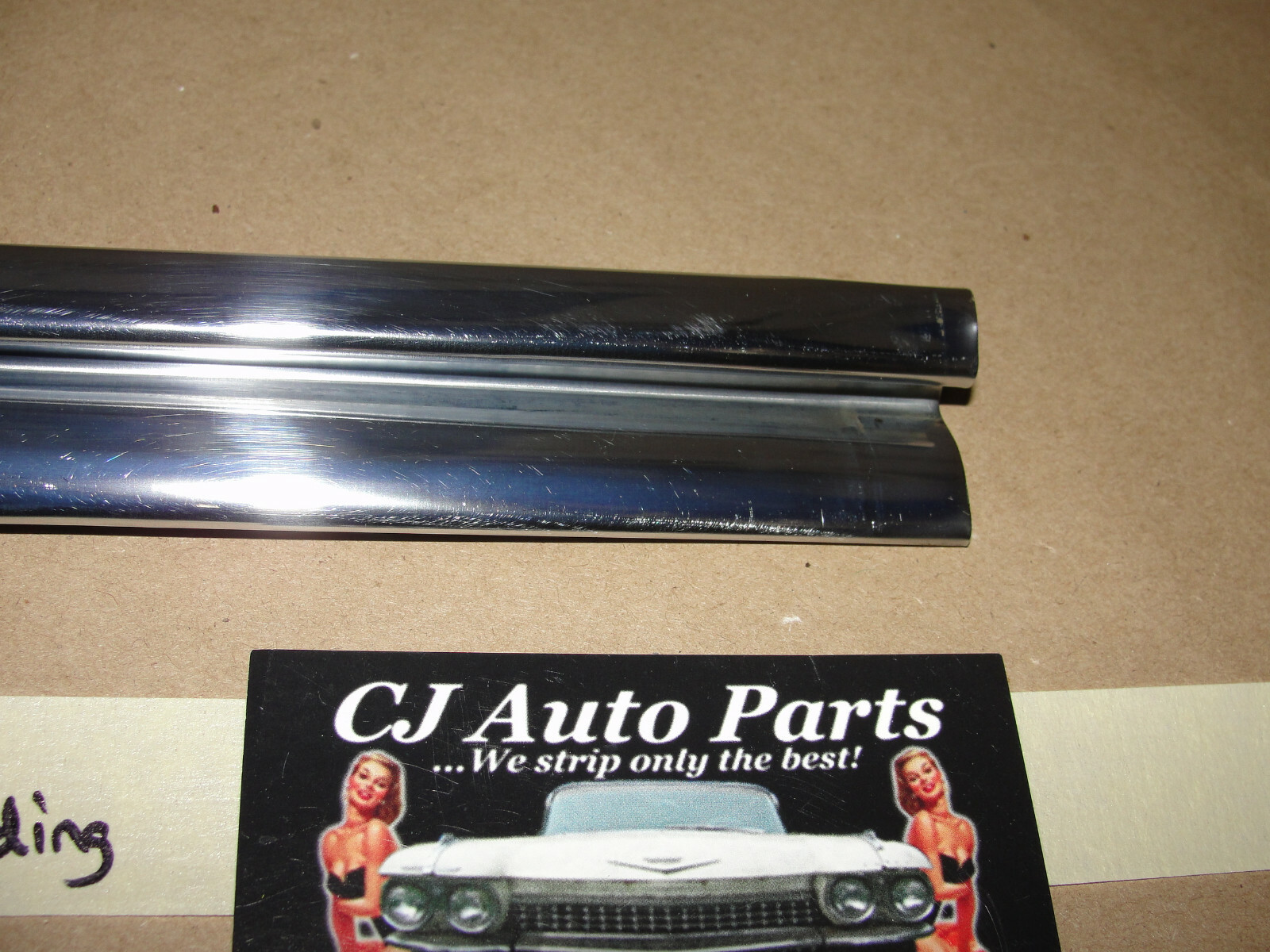 OEM 1959 1960 Cadillac Deville FLAT TOP LEFT DRIVER SIDE REAR ROOF PANEL MOLDING TRIM #4758194 - Image 5