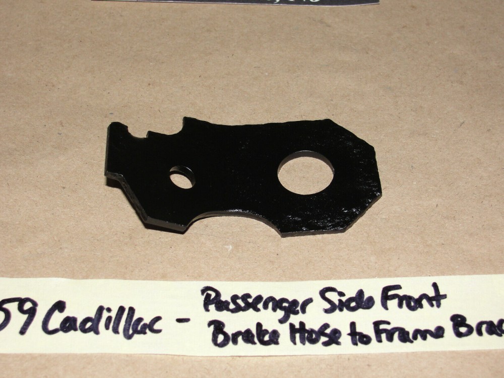 OEM 1959 1960 Cadillac Deville Eldorado Fleetwood RIGHT PASSENGER SIDE FRONT BRAKE HOSE TO FRAME MOUNTING BRACKET - Image 5