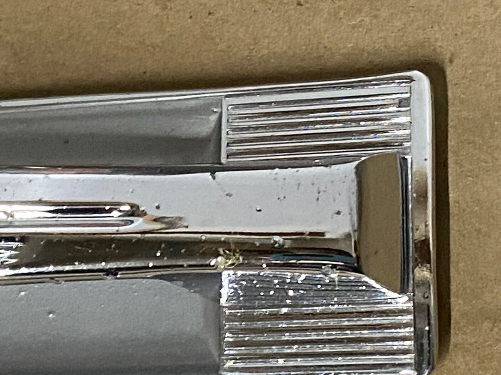 OEM 1960 Cadillac Deville INTERIOR DOOR PULL HANDLE WITH BACK PLATE ESCUTCHEON TRIM #4780949/#4780948 - Image 5