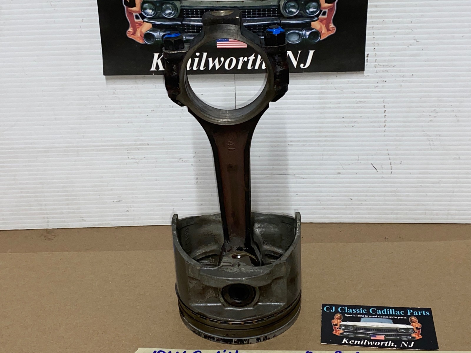 OEM 1964 1965 1966 1967 Cadillac Deville Fleetwood Eldorado Calais 429 ENGINE CONNECTING ROD & PISTON #5 - Image 12