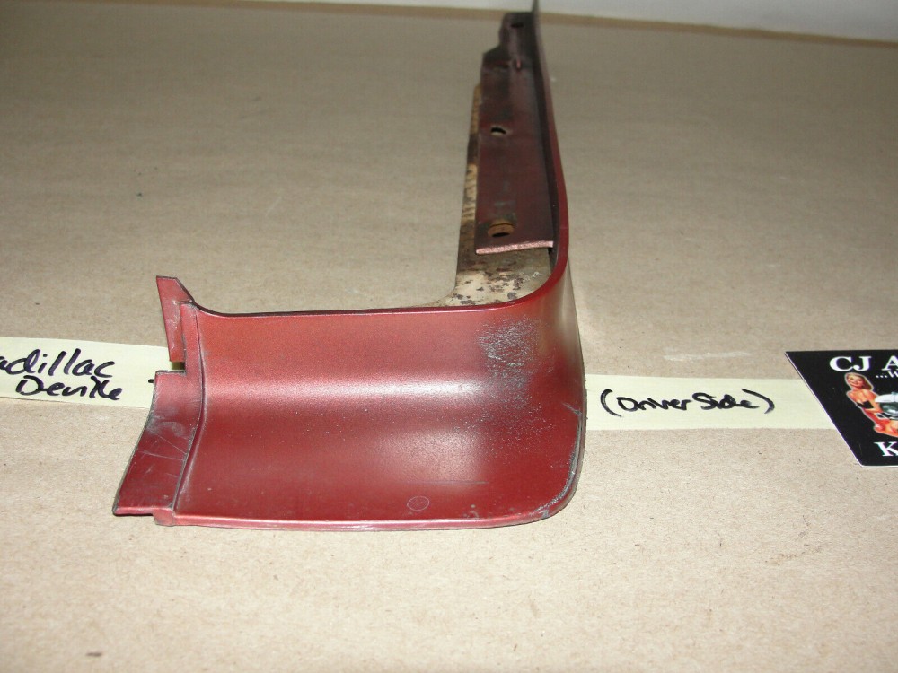 OEM 1974 Cadillac Deville Fleetwood Calais LEFT FRONT FENDER CORNER LIGHT EXTENSION BUMPER FILLERS PANEL #1603201 - Image 5