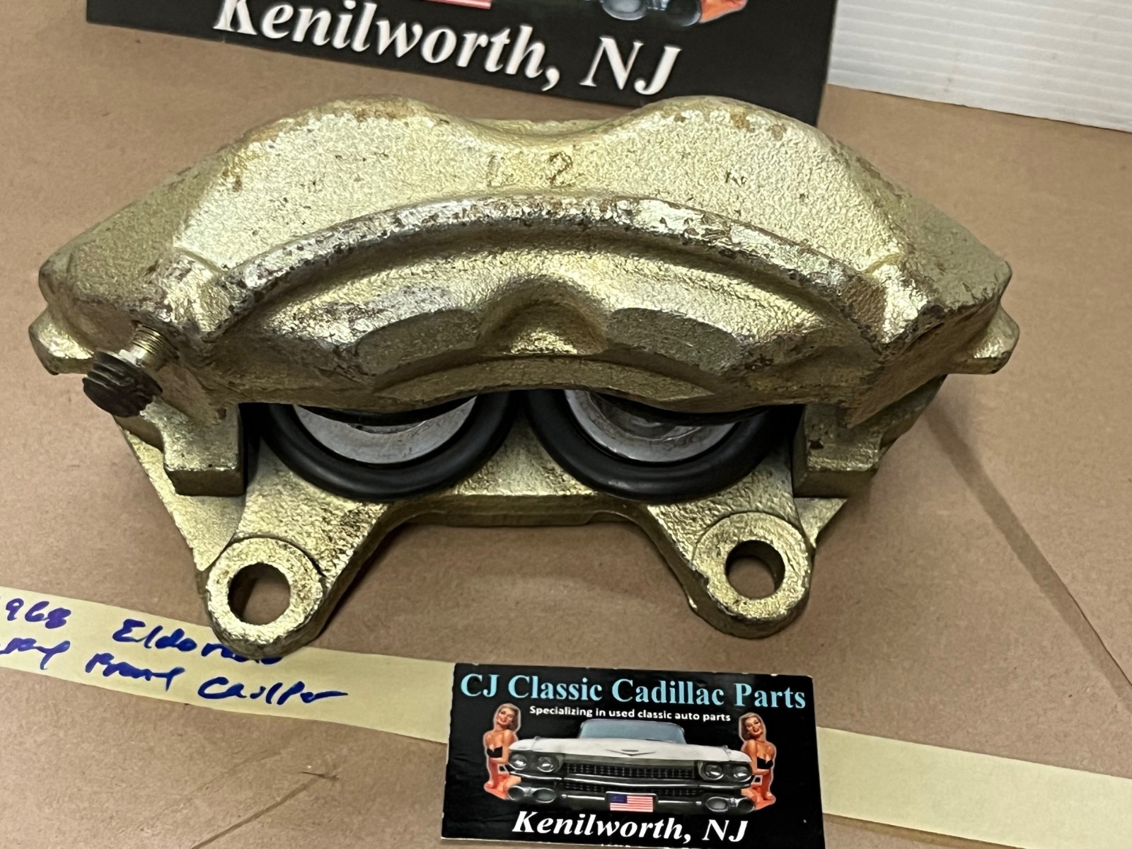 REBUILT 1967 1968 CADILLAC ELDORADO LEFT SIDE FRONT DISC BRAKE CALIPER UNLOADED #1490041/#74495 - Image 5
