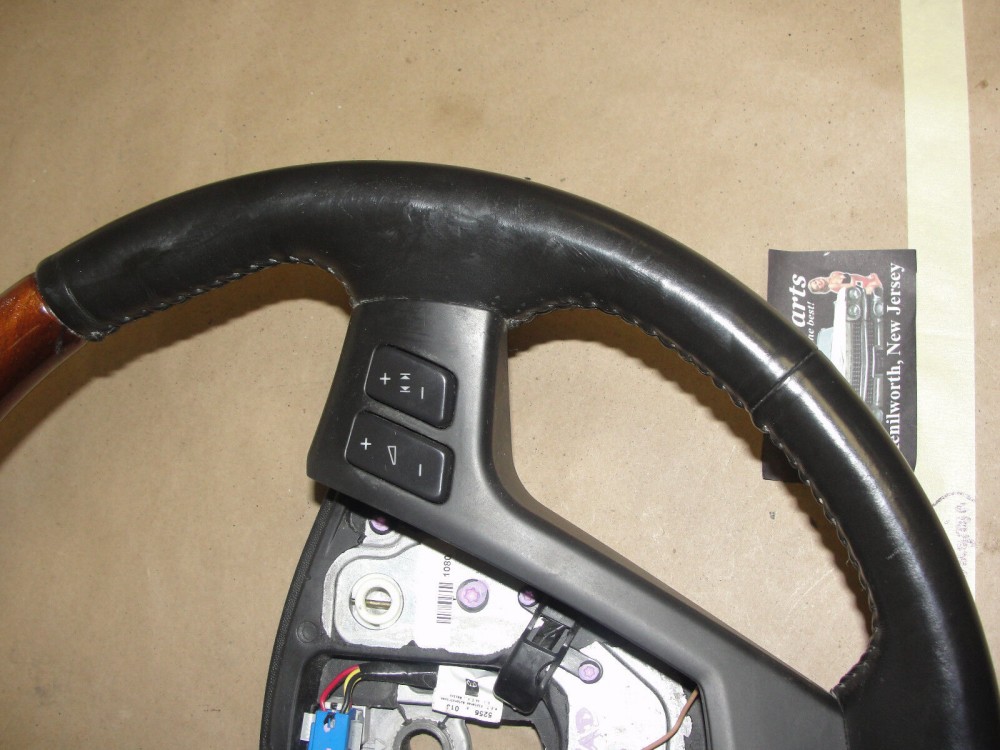 OEM 2006 2007 Cadillac CTS EBONY CASHMERE HEATED LEATHER & WOODGRAIN STEERING WHEEL #16866471/#16826130 - Image 6