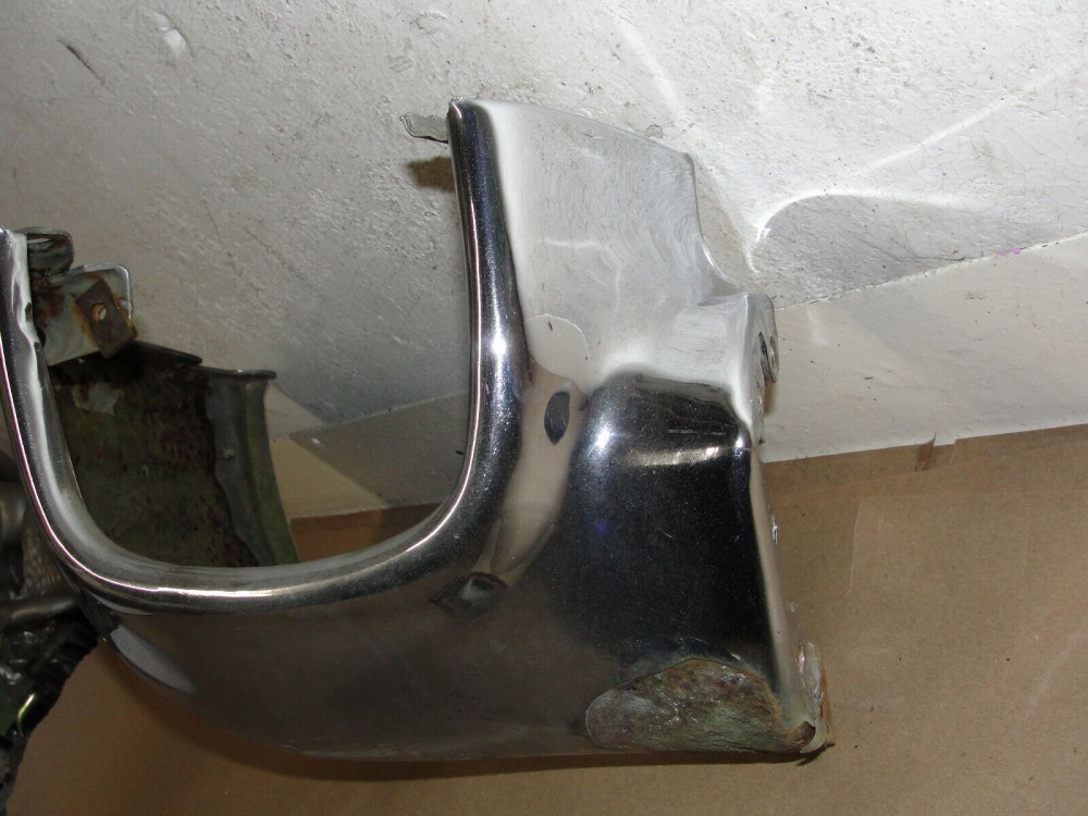 OEM 1958 Cadillac Deville Eldorado Fleetwood RIGHT PASSENGER SIDE FRONT BUMPER END LOWER #3511183 - Image 5