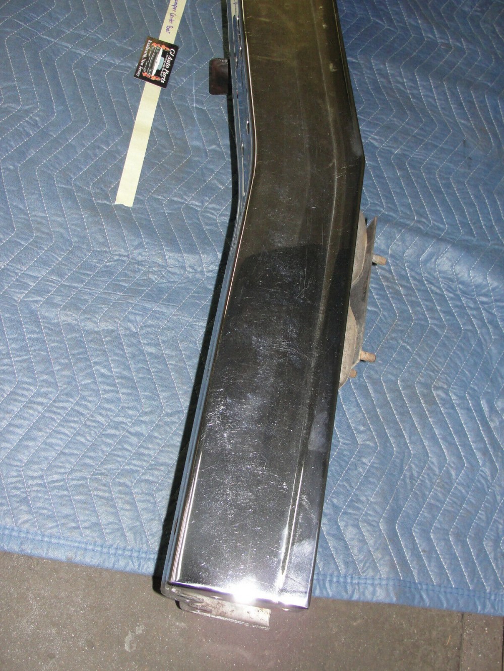 OEM 1977 1978 1979 Cadillac Deville Fleetwood FRONT BUMPER UPPER LOWER CENTER BAR #1609466/#1609467 - Image 5