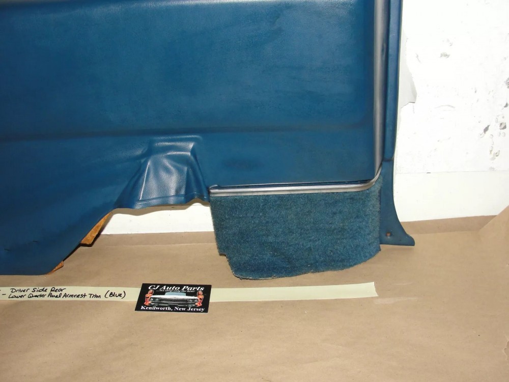 OEM 1971 1972 1973 Cadillac Coupe Deville Calais 2 Door LEFT DRIVER SIDE REAR LOWER DOOR QUARTER PANEL ARMREST - Image 5