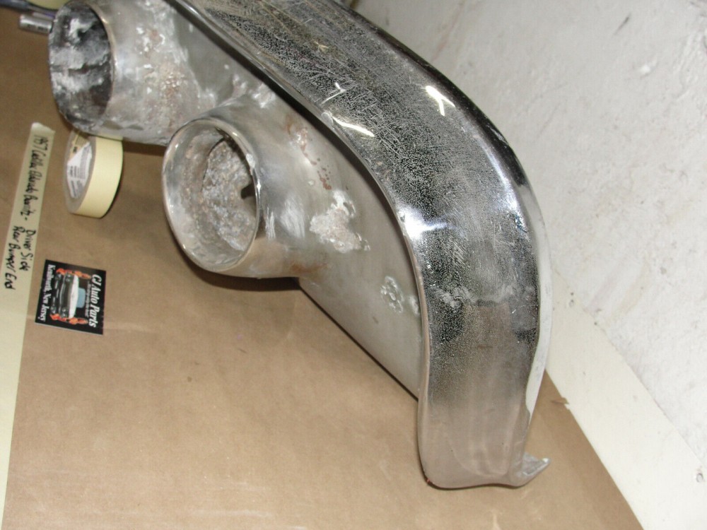 OEM 1957 Cadillac Eldorado Biarritz Seville LEFT DRIVER SIDE BACK REAR BUMPER END - Image 5