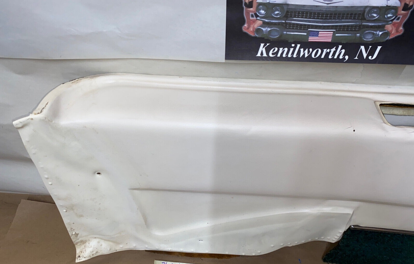 OEM 1971 1972 1973 1974 1975 1976 Cadillac Coupe Deville & Calais 2 DOOR LEFT DRIVER SIDE REAR LOWER DOOR PANEL ARM REST - Image 6