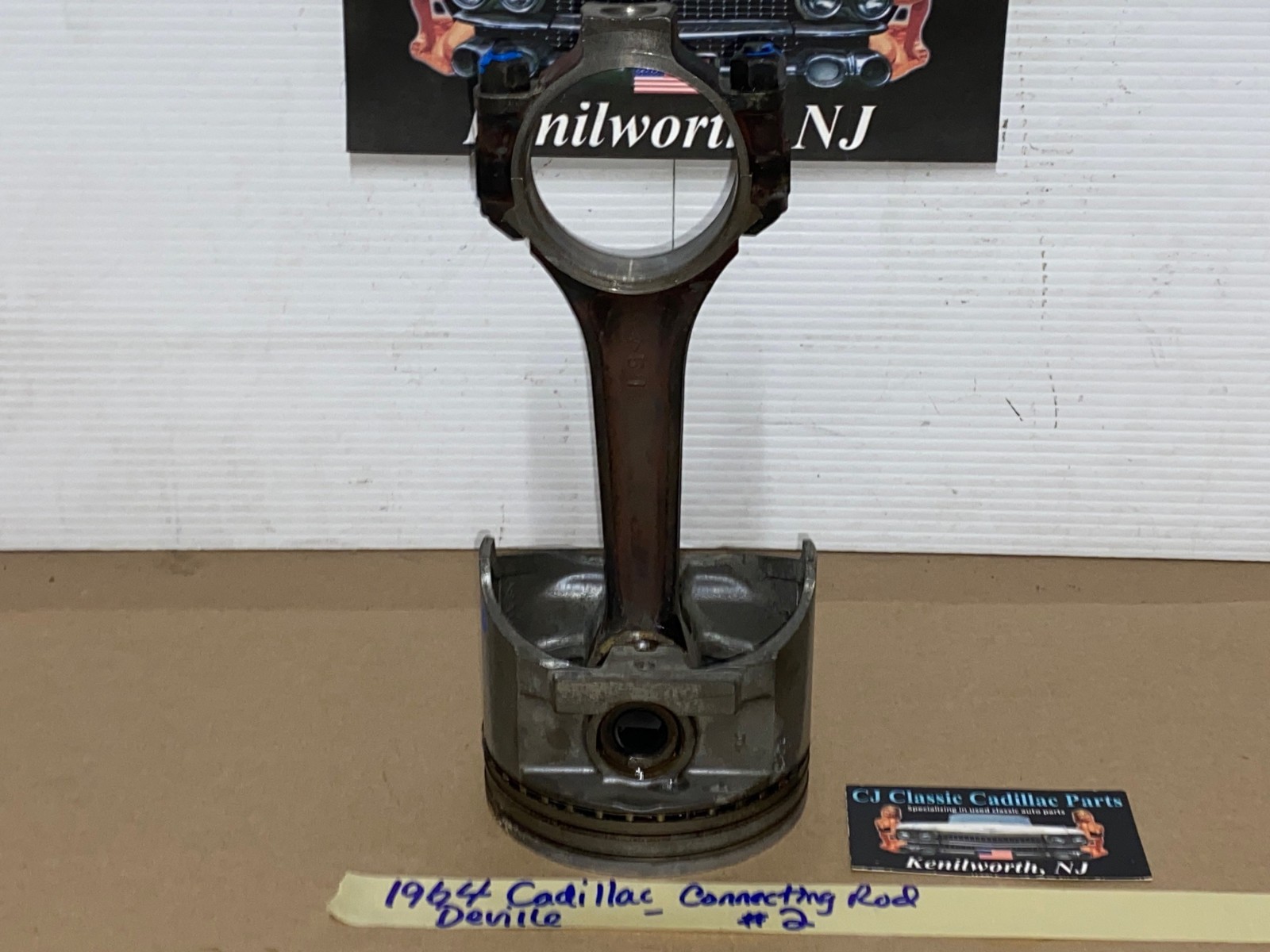 OEM 1964 1965 1966 1967 Cadillac Deville Fleetwood Eldorado Calais 429 ENGINE CONNECTING ROD & PISTON #2 - Image 5