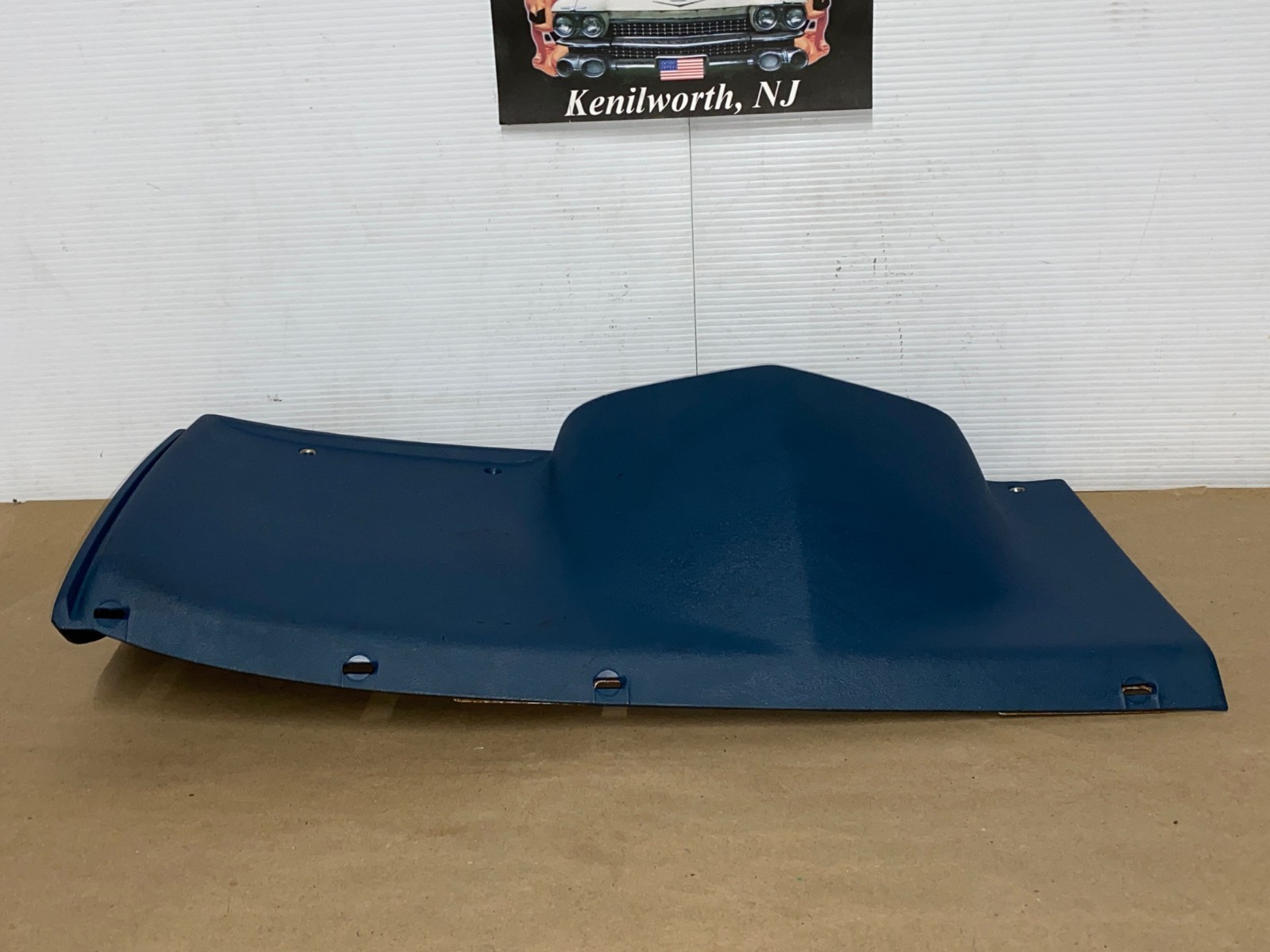 OEM 1974 1975 1976 Cadillac Deville Fleetwood Calais 1974 1975 1976 1977 1978 Eldorado LEFT DASH LOWER UNDER STEERING COLUMN BEZEL TRIM BLUE #3516124 - Image 11