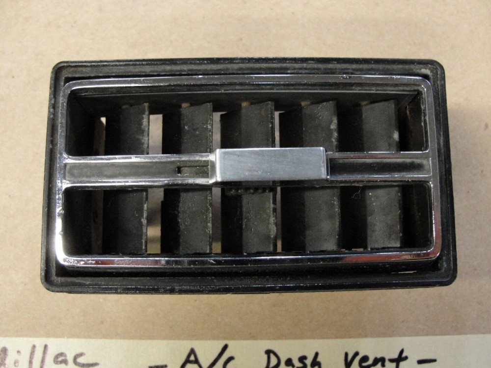 OEM 1967 Cadillac Deville Eldorado Calais Fleetwood CHROME INTERIOR DASH AC HEATER SIDE VENT DUCT #1489138 - Image 5