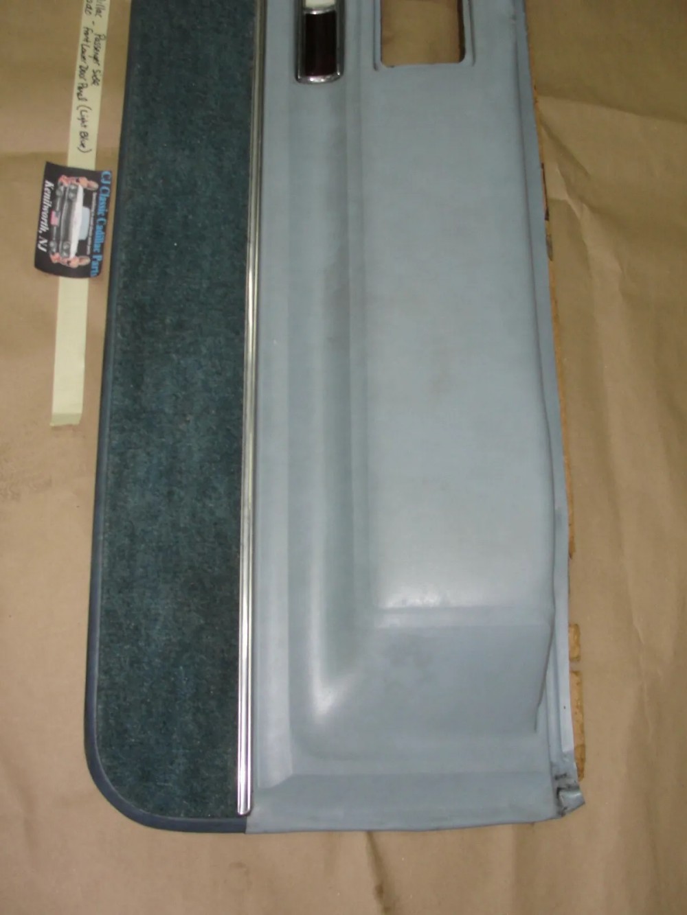OEM 1971 1972 1973 1974 1975 1976 1977 1978 Cadillac Eldorado RIGHT PASSENGER SIDE FRONT LOWER DOOR PANEL LIGHT BLUE - Image 5