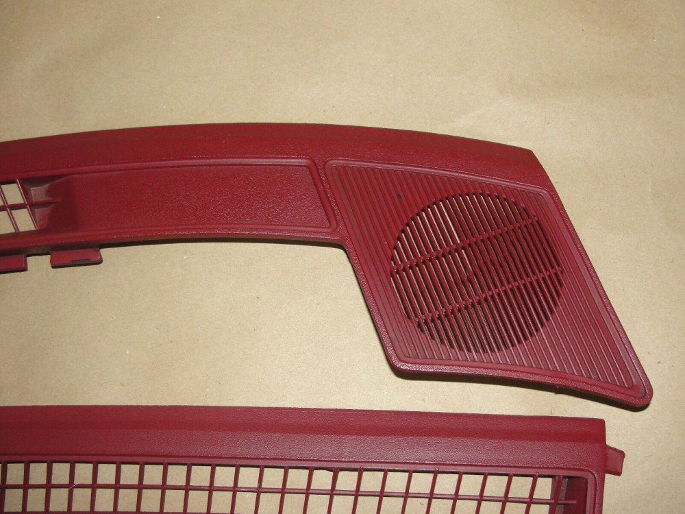 OEM 1974 1975 1976 Cadillac Deville Calais Fleetwood 1974 1975 1976 1977 1978 Eldorado DASH DEFROSTER SPEAKER GRILL VENT TRIM *DARK RED* #1602401/1602402 - Image 5
